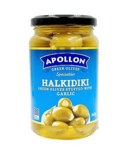 Oliwki zielone z czosnkiem 360g Apollon